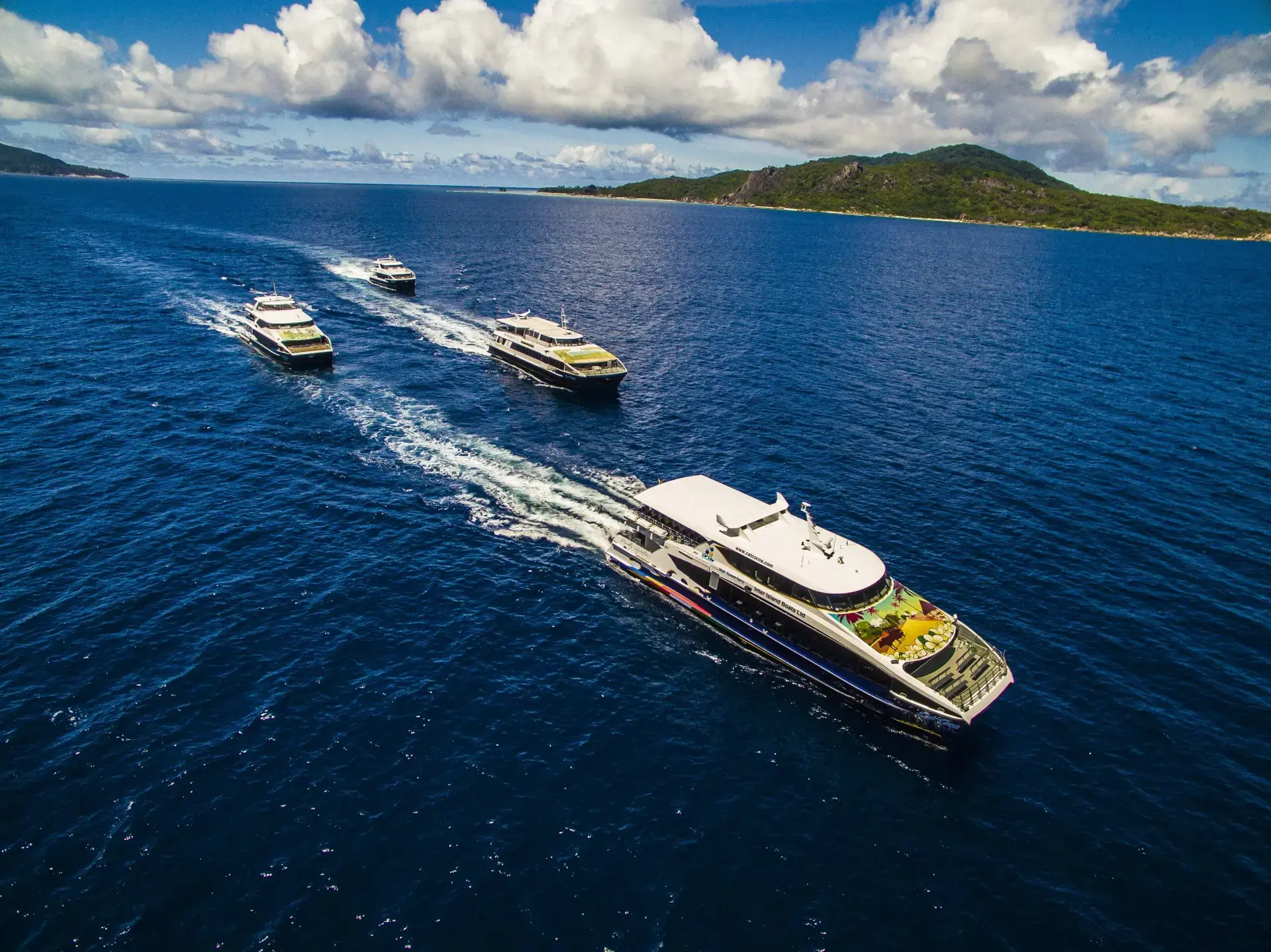 Cat Cocos fleet at the terminal